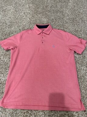 Tailorbyrd Pink Polo Shirt Size Large